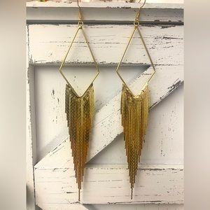 New: gold statement earrings